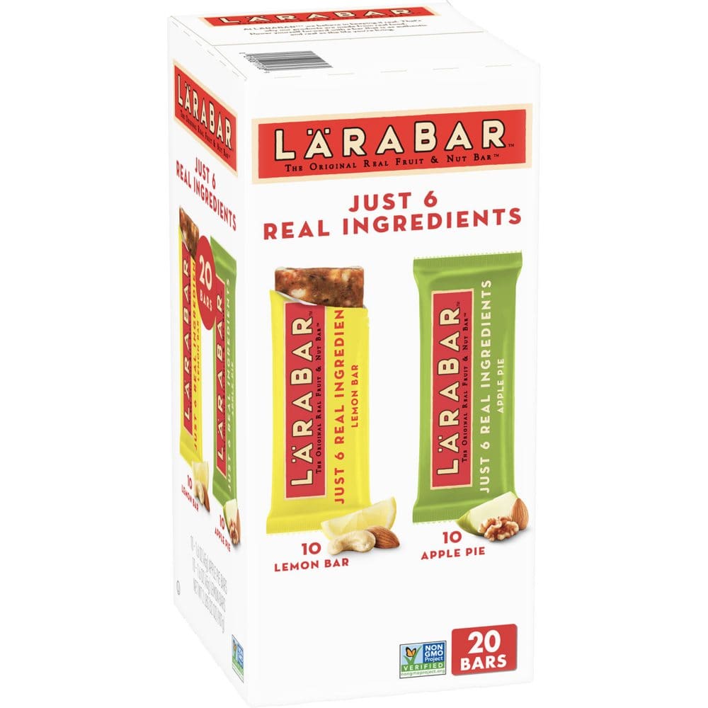 Larabar Fruit & Nut Bar Apple Pie and Lemon Bar (20 pk.) - Breakfast & Snack Bars - Larabar Fruit