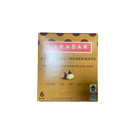 Larabar Larabar Peanut Butter Chocolate Chip, Gluten Free Fruit & Nut Bar, 6 Ct