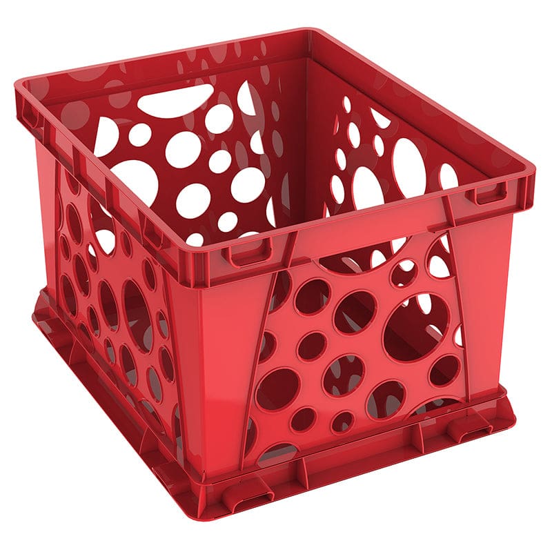 Large File Crate Red (Pack of 2) - Storage Containers - Storex Industries