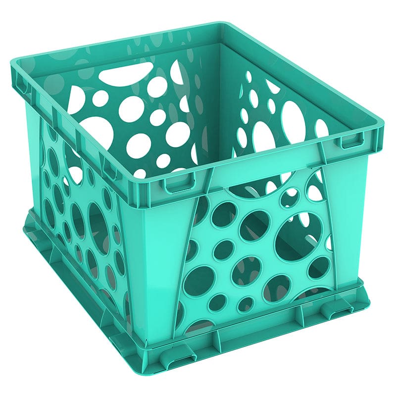 Large File Crate Teal (Pack of 2) - Storage Containers - Storex Industries