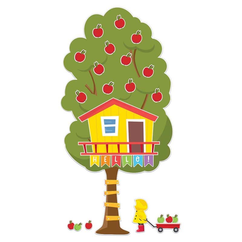 Large Seasonal Tree House Bb Set A Teachable Town (Pack of 3) - Classroom Theme - Eureka