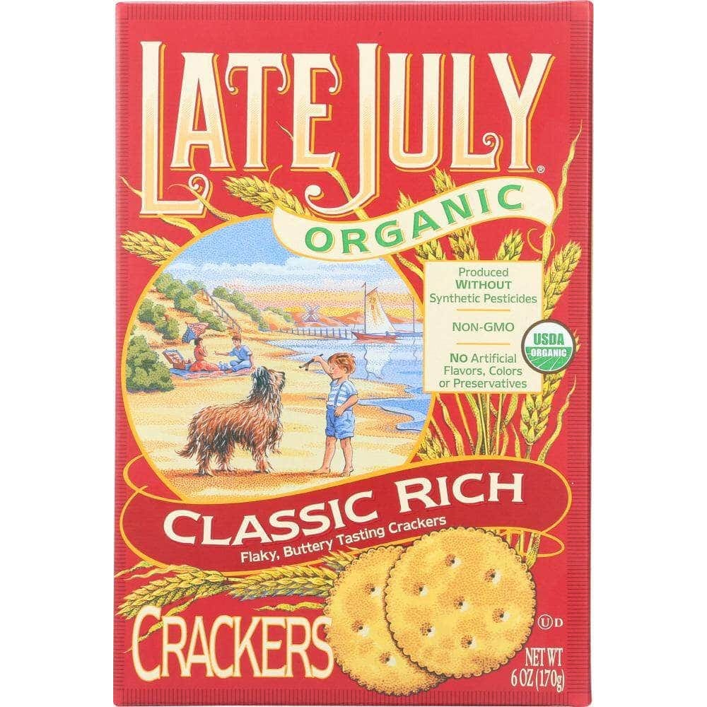 Late July Snacks Late July Organic Crackers Classic Rich, 6 oz