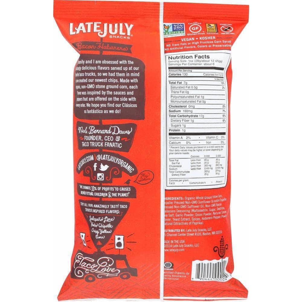 Late July Snacks Late July Snacks Clasico Tortilla Chips Bacon Habanero, 5.5 oz