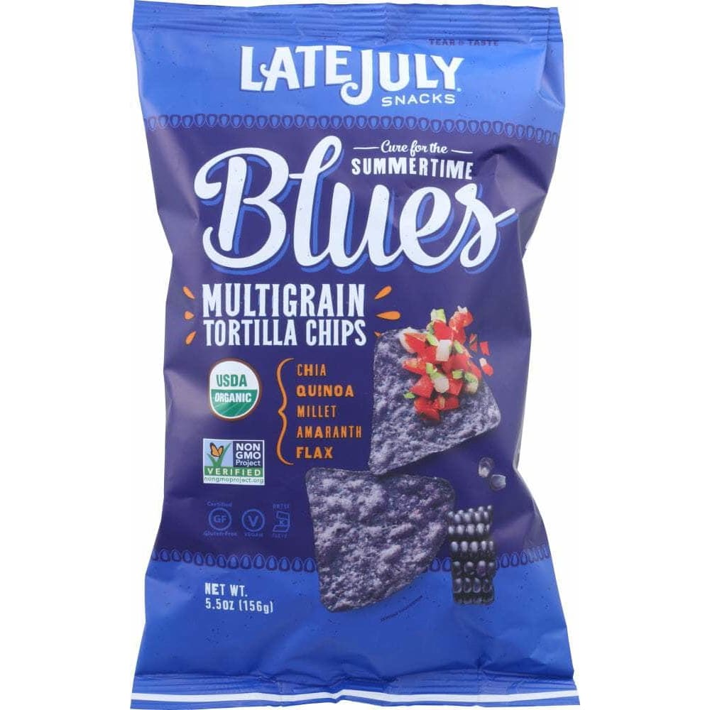 Late July Snacks Late July Snacks Organic Multigrain Snack Chips Gluten Free Summertime Blues, 5.5 Oz