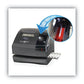 Lathem Time 1600e Wireless Atomic Time Recorder With Tru-align Digital Display Dark Gray - Office - Lathem® Time