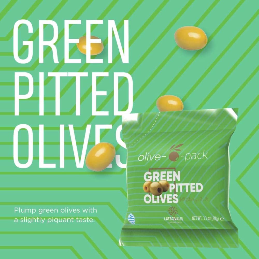 LATROVALIS OLIVE O PACK Latrovalis Olive O Pack Olives Pitted Green, 1.1 Oz
