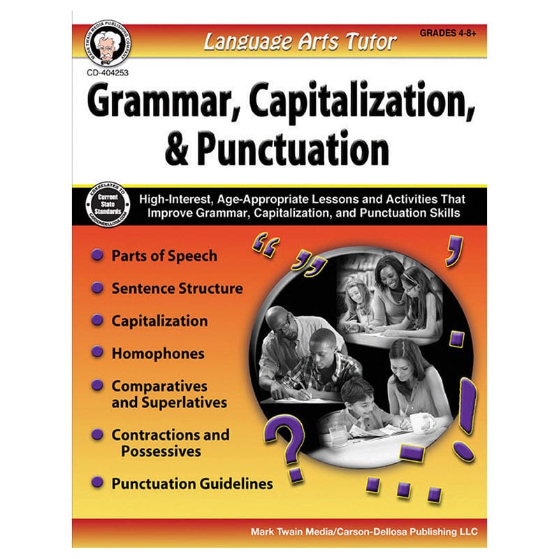 Latutor Capitalization Punct Gr 4-8 (Pack of 6) - Language Skills - Carson Dellosa Education