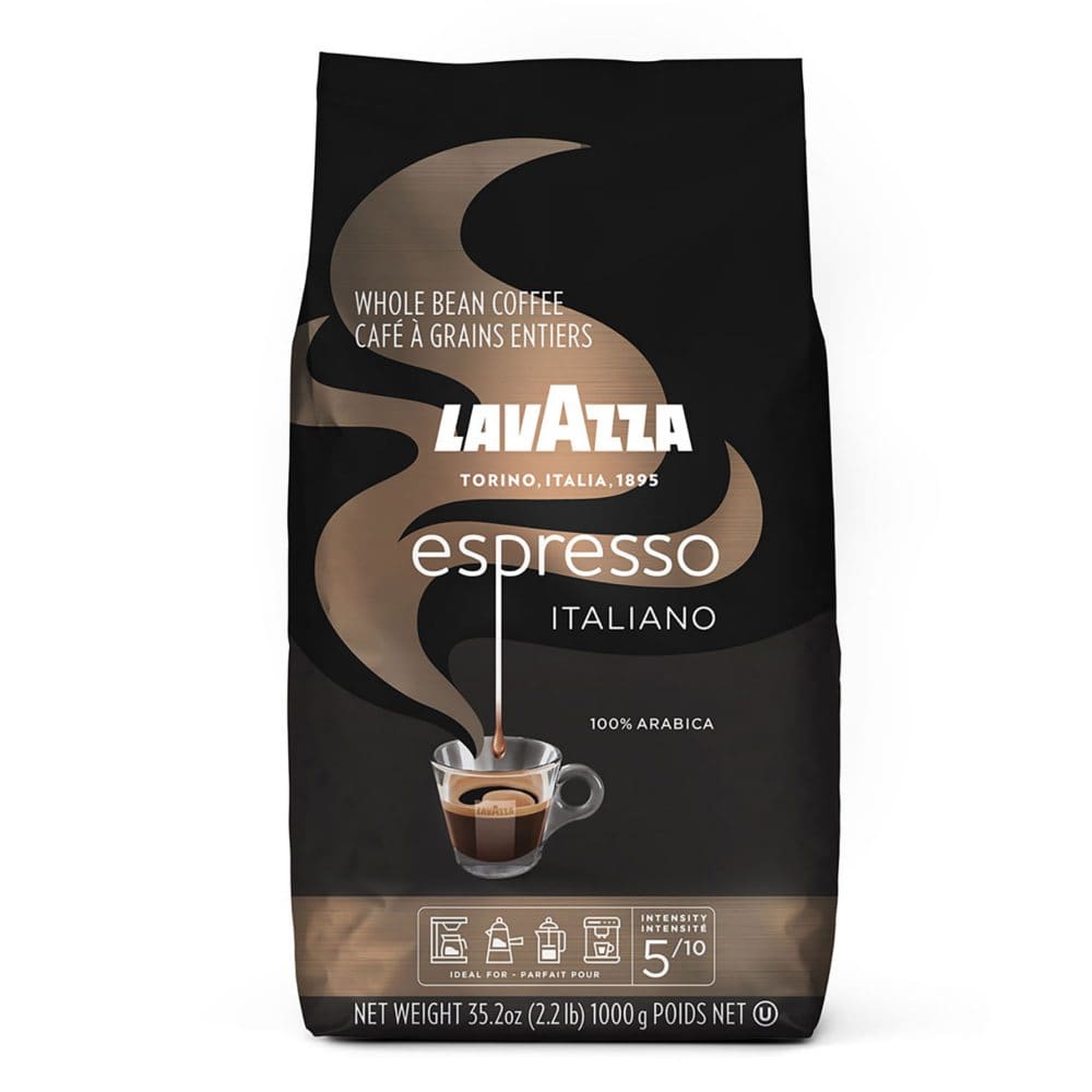 Lavazza Caffe Espresso Whole Bean Coffee Medium Roast (35.2 oz.) - Coffee Tea & Cocoa - Lavazza Caffe