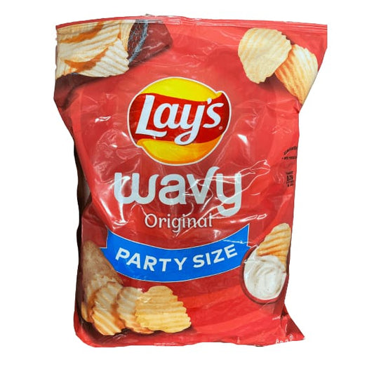 Lay's Lay's Wavy Original Potato Chips, Party Size, 13 oz Bag