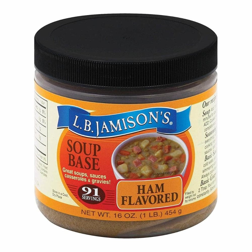 LB JAMISON Grocery > Soups & Stocks LB JAMISON: Ham Soup Base, 16 oz