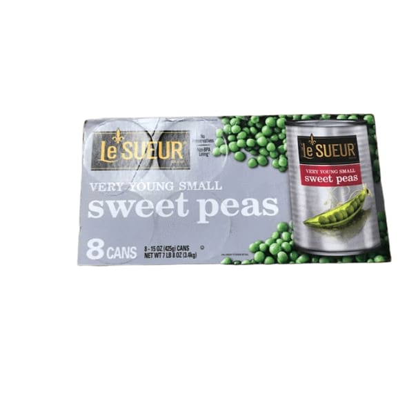 Le Sueur Very Young Small Sweet Peas (15 oz. can., 8 ct.) - ShelHealth.Com