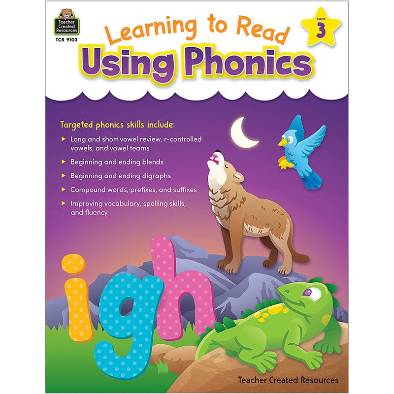 Learn To Read Using Phonics Lvl C (Pack of 3) - Leveled Readers - Teacher Created Resources