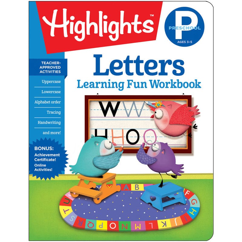 Learning Fun Workbooks Letters Highlights (Pack of 10) - Letter Recognition - Highlights For Children