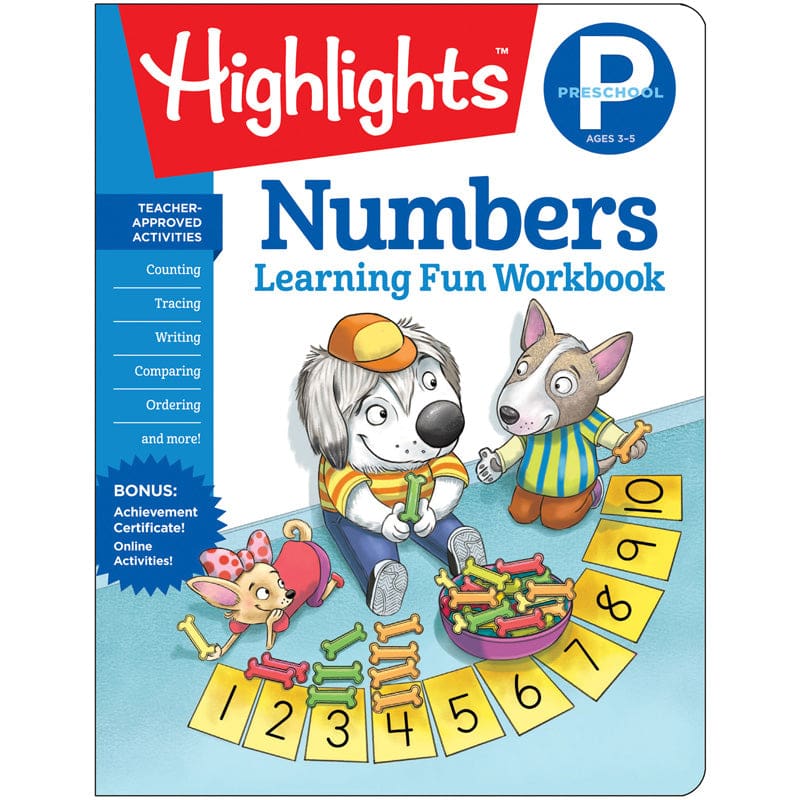 Learning Fun Workbooks Prek Numbrs Highlights (Pack of 10) - Numeration - Highlights For Children