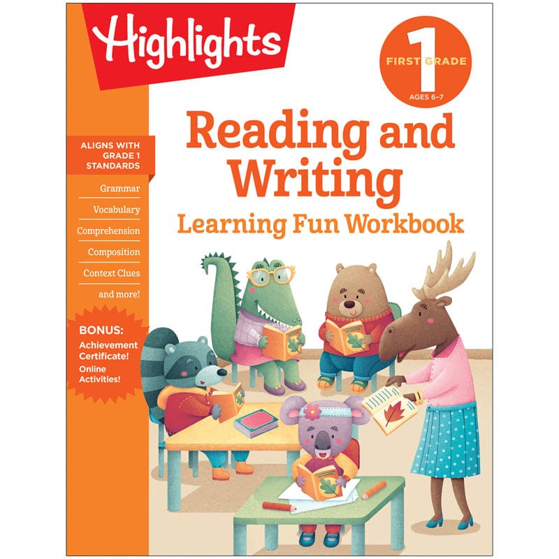 Learning Fun Workbooks Reading & Writing Highlights (Pack of 10) - Reading Skills - Highlights For Children