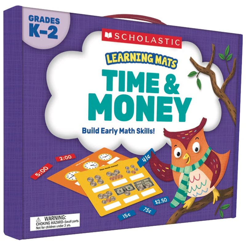 Learning Mats Time And Money (Pack of 3) - Mats - Scholastic Teaching Resources