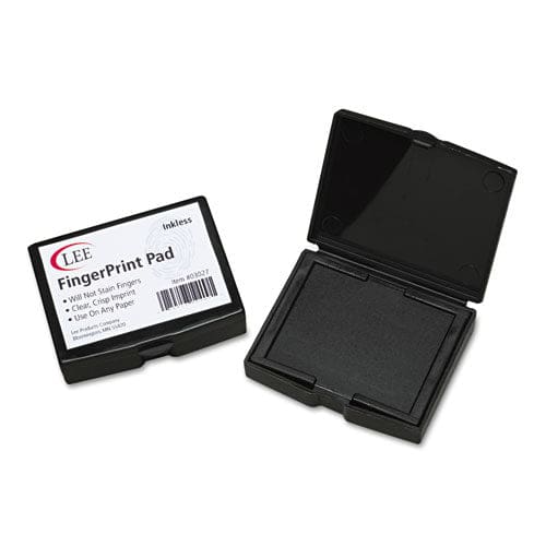 LEE Inkless Fingerprint Pad 2.25 X 175 Black 12/pack - Office - LEE