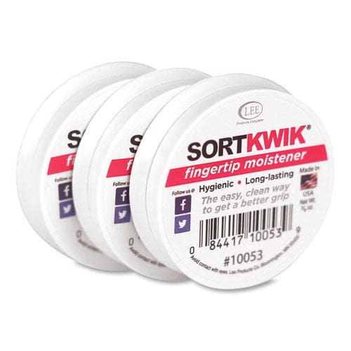 LEE Sortkwik Fingertip Moisteners 0.38 Oz Pink 3/pack - Office - LEE