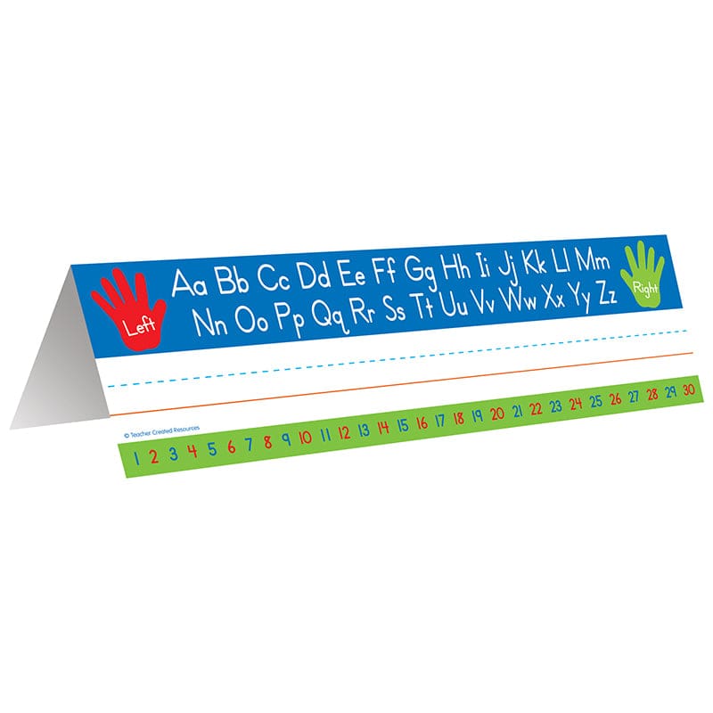 Left Right Alphabet Tent Name Plate (Pack of 6) - Name Plates - Teacher Created Resources
