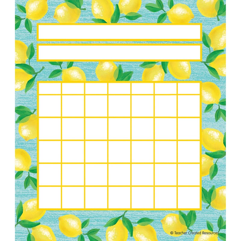Lemon Zest Incentive Chart (Pack of 10) - Incentive Charts - Teacher Created Resources