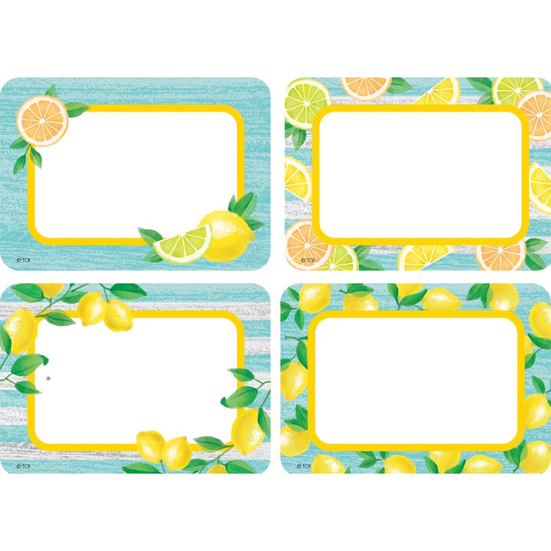 Lemon Zest Name Tags/Labels Multi Pack (Pack of 10) - Name Tags - Teacher Created Resources