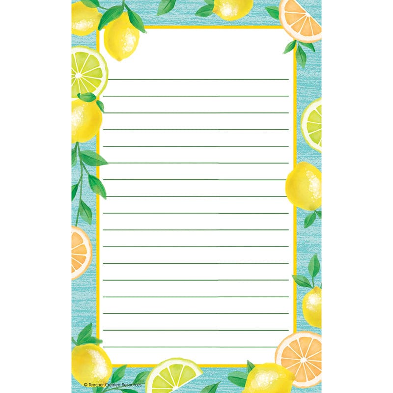 Lemon Zest Notepad (Pack of 12) - Note Pads - Teacher Created Resources