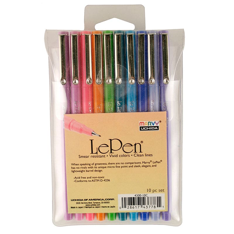Lepen Bright 10 Colors (Pack of 2) - Pens - Uchida Of America Corp