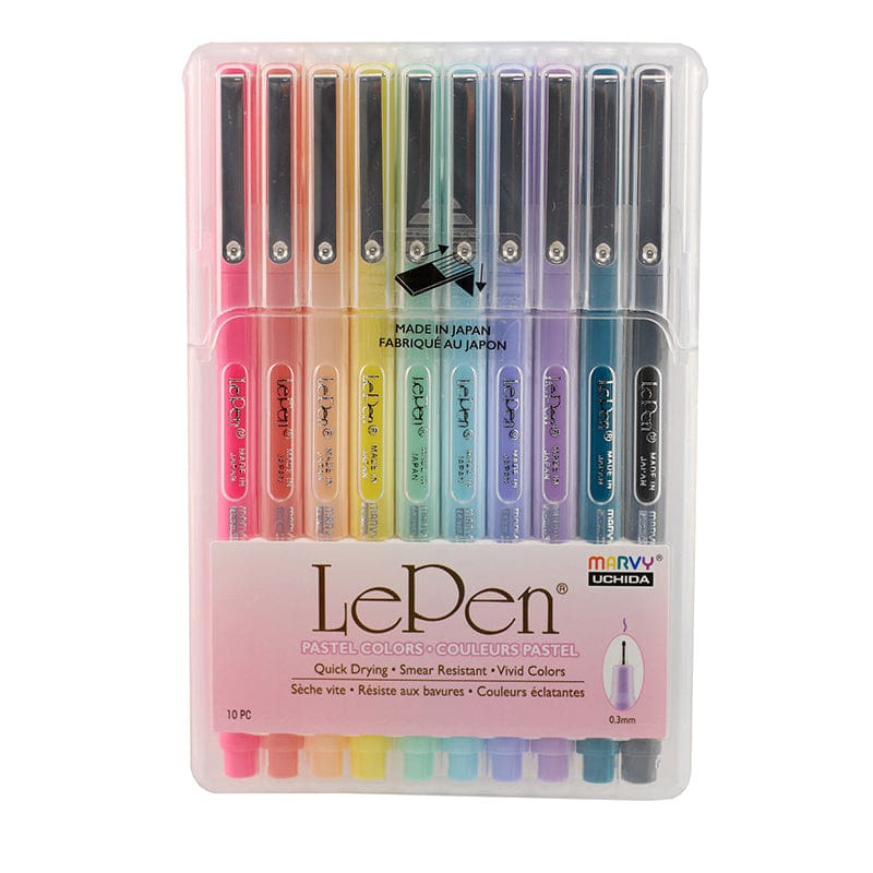 Lepen Pastel 10 Colors (Pack of 2) - Pens - Uchida Of America Corp