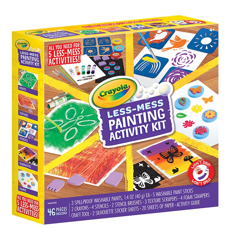 Less Mess Painting Activity Kit - Art & Craft Kits - Crayola LLC