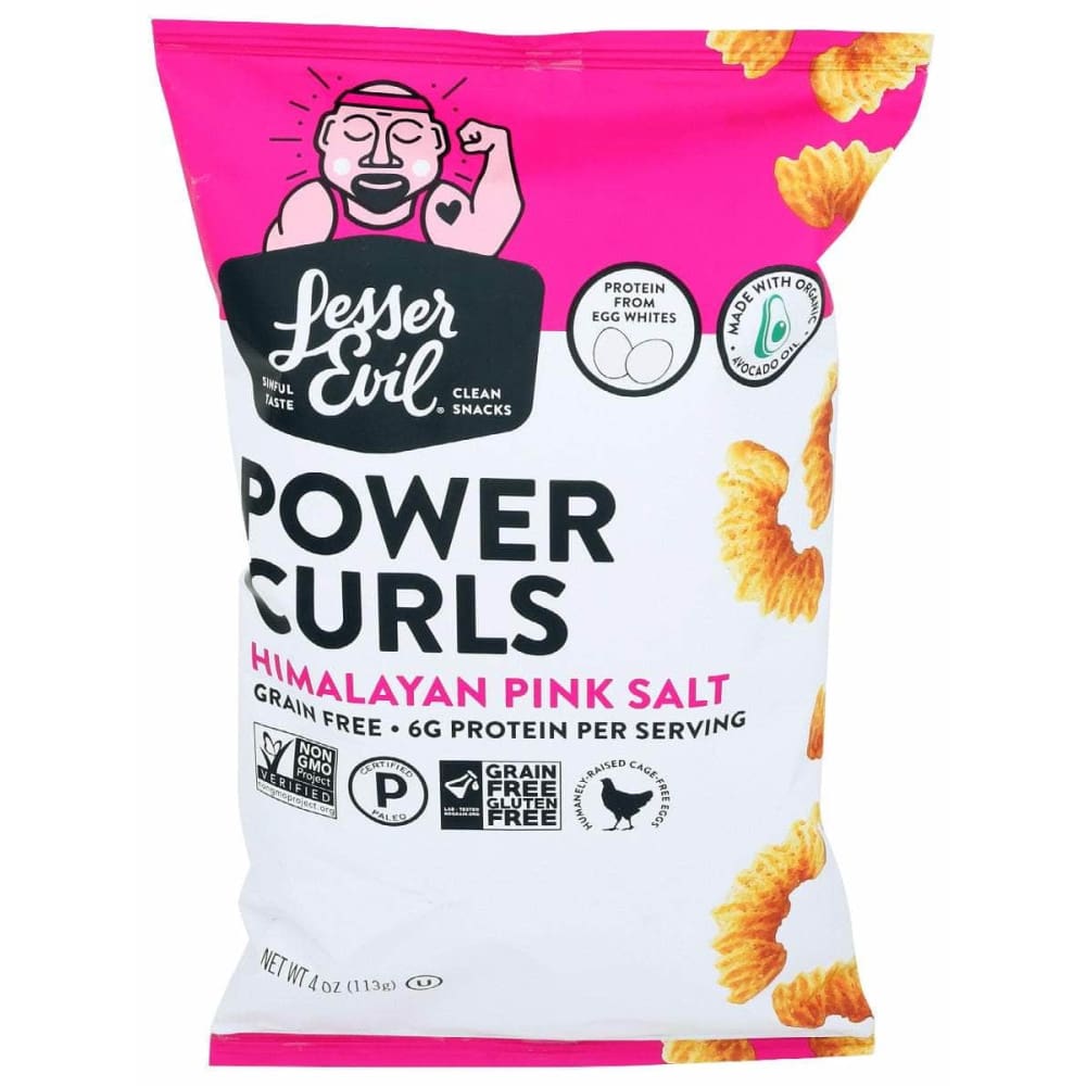 LESSER EVIL Lesser Evil Power Curls Himalayan Pink Salt, 4 Oz