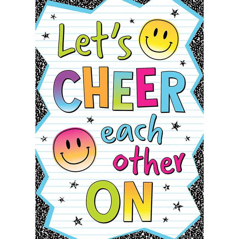 Lets Cheer Each Other On Poster (Pack of 12) - Motivational - Teacher Created Resources