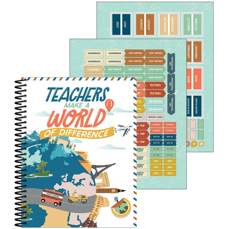 Lets Explore Teacher Planner Book (Pack of 2) - Plan & Record Books - Carson Dellosa Education