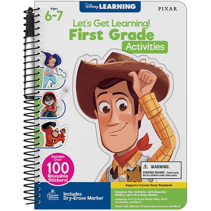 Lets Get Learn First Grade Activits (Pack of 3) - Skill Builders - Carson Dellosa Education