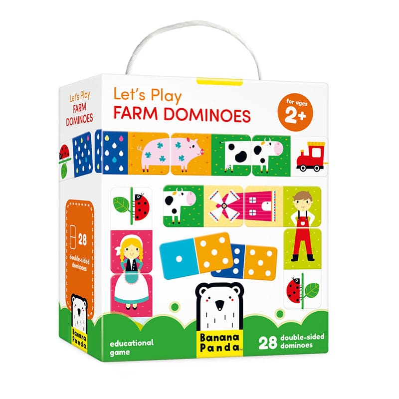 Lets Play Farm Dominoes (Pack of 2) - Games - Banana Panda