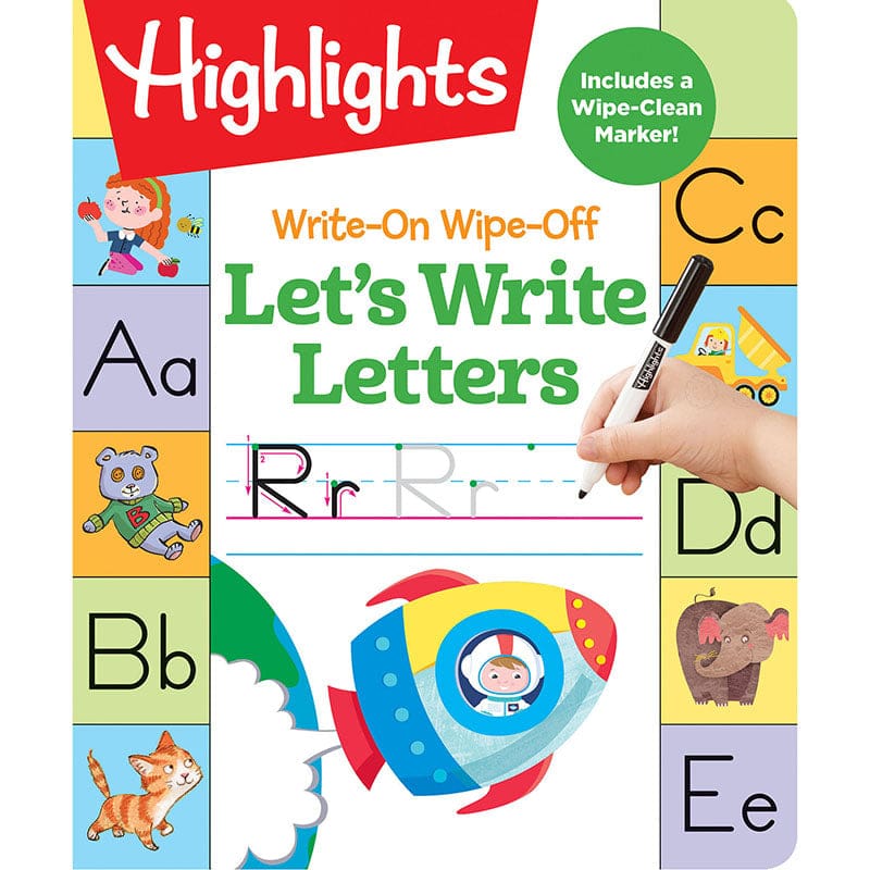 Lets Write Letters Dry Erase Book (Pack of 6) - Handwriting Skills - Highlights For Children