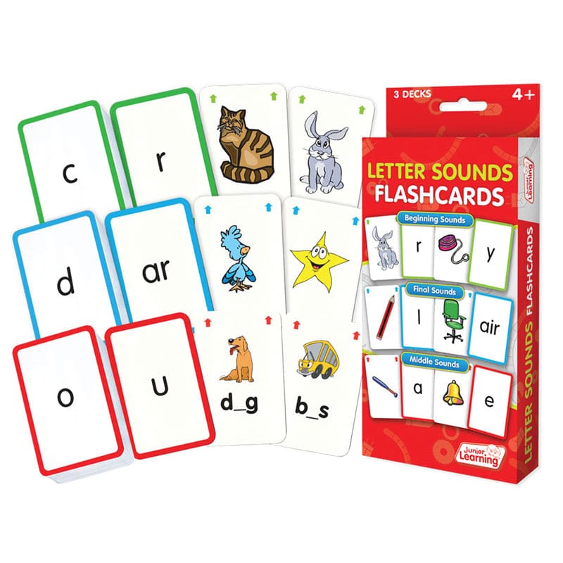 Letter Sounds Flash Cards (Pack of 6) - Letter Recognition - Junior Learning