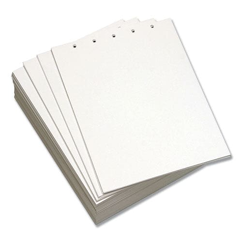 Lettermark Custom Cut-sheet Copy Paper 92 Bright Micro-perforated 5.5 From Top 20lb Bond Weight 8.5 X 11 White 500/ream 5 Rm/ct - School