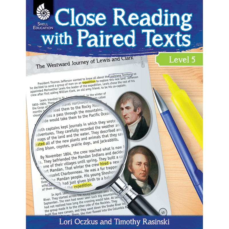 Level 5 Close Reading With Paired Texts - Comprehension - Shell Education