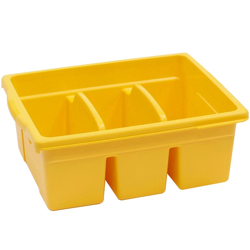 Leveled Reading Yellow Large Divided Book Tub (Pack of 2) - Storage Containers - Copernicus Educational Prod.