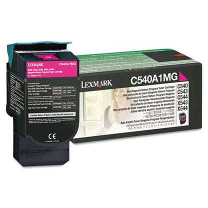 Lexmark C540a1mg Return Program Toner 1,000 Page-yield Magenta - Technology - Lexmark™