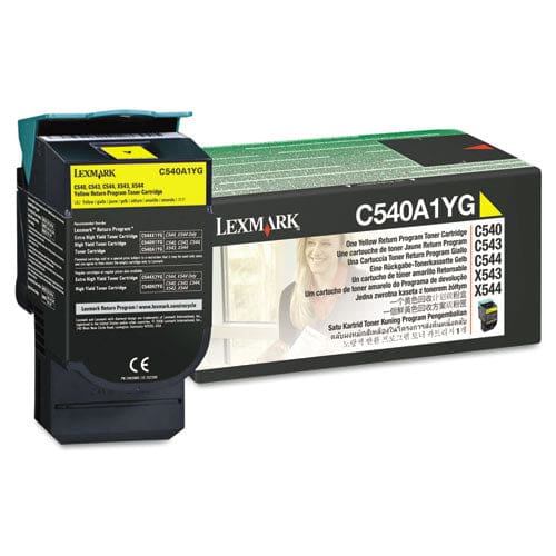 Lexmark C540a1yg Return Program Toner 1,000 Page-yield Yellow - Technology - Lexmark™