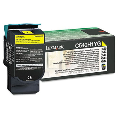 Lexmark C540h1yg Return Program High-yield Toner 2,000 Page-yield Yellow - Technology - Lexmark™