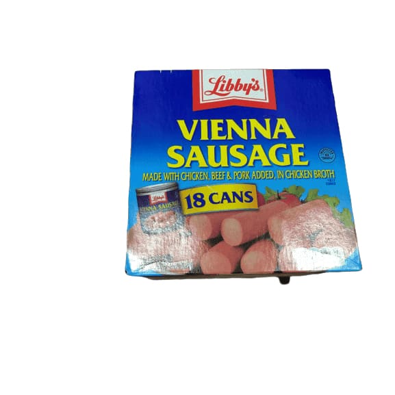Libbys Vienna Sausage in Chicken Broth 18 Cans 4.6 oz. each - ShelHealth.Com