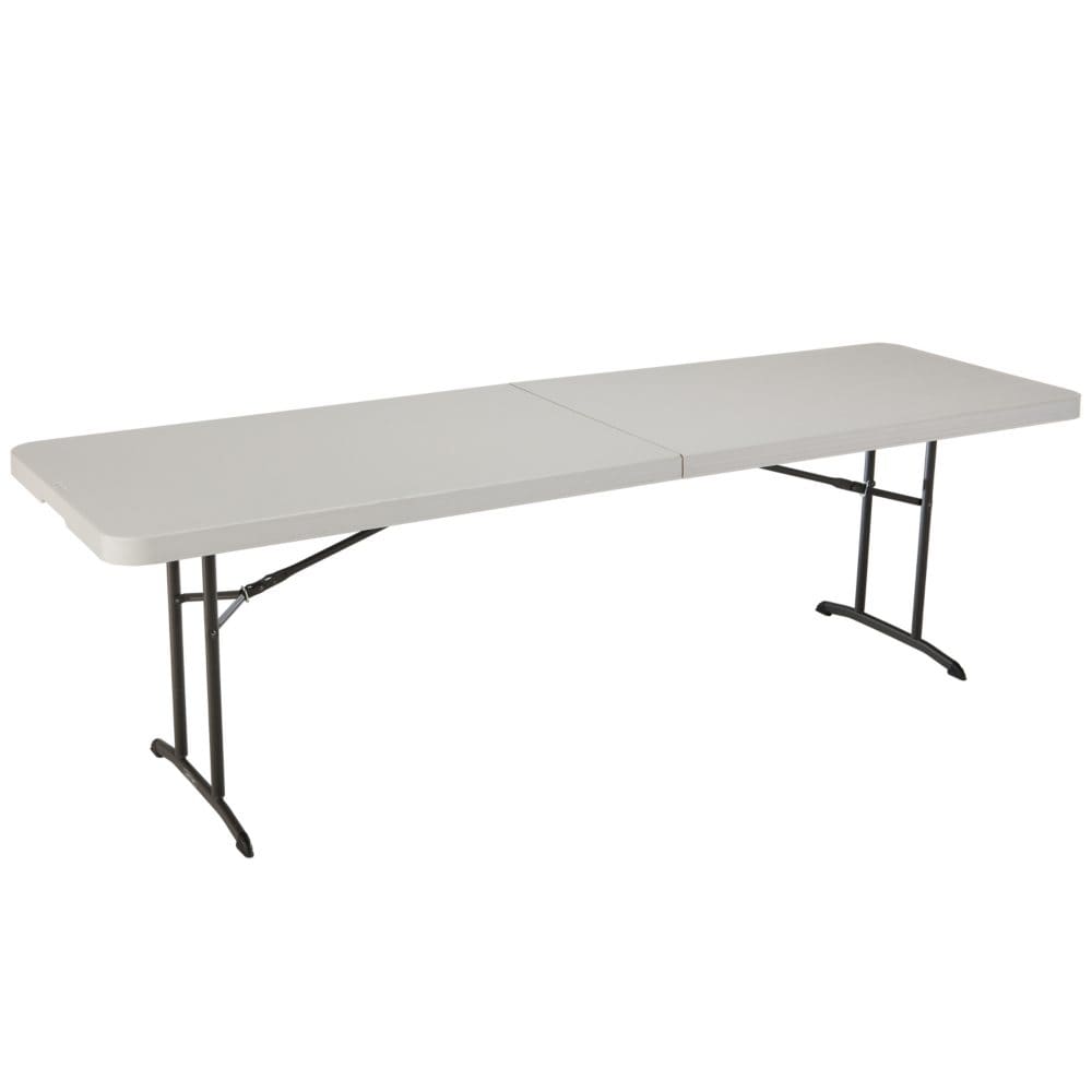 Lifetime 8’ Fold-in-Half Commercial Grade Table Almond - Folding & Stackable Furniture - Lifetime