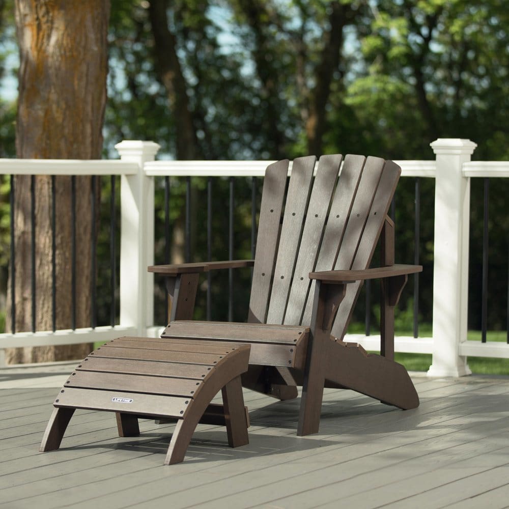 Lifetime Adirondack Chair and Ottoman Combo - Patio Chairs & Benches - Lifetime