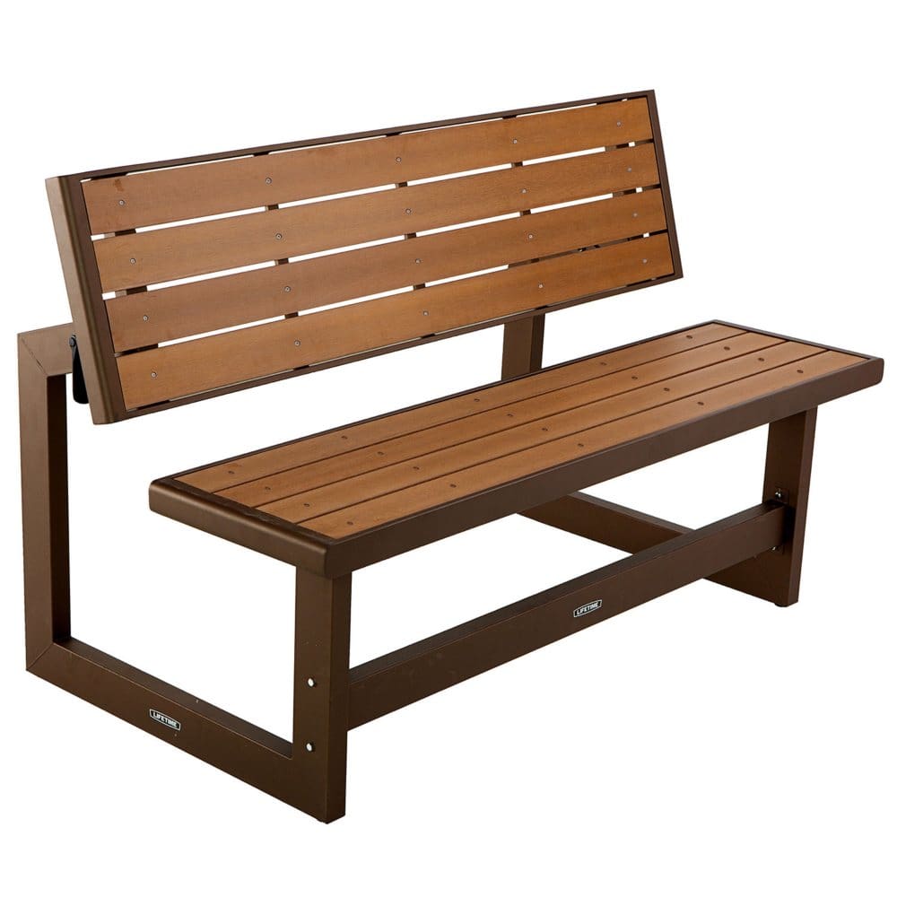 Lifetime Convertible Bench - Outdoor Decorative Accents - Lifetime