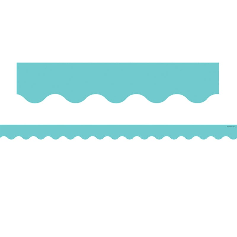 Light Turquoise Scalloped Border (Pack of 10) - Border/Trimmer - Teacher Created Resources
