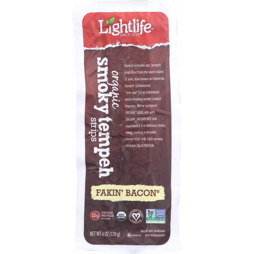 Lightlife Foods Lightlife Organic Smoky Tempeh Strips Fakin' Bacon, 6 oz