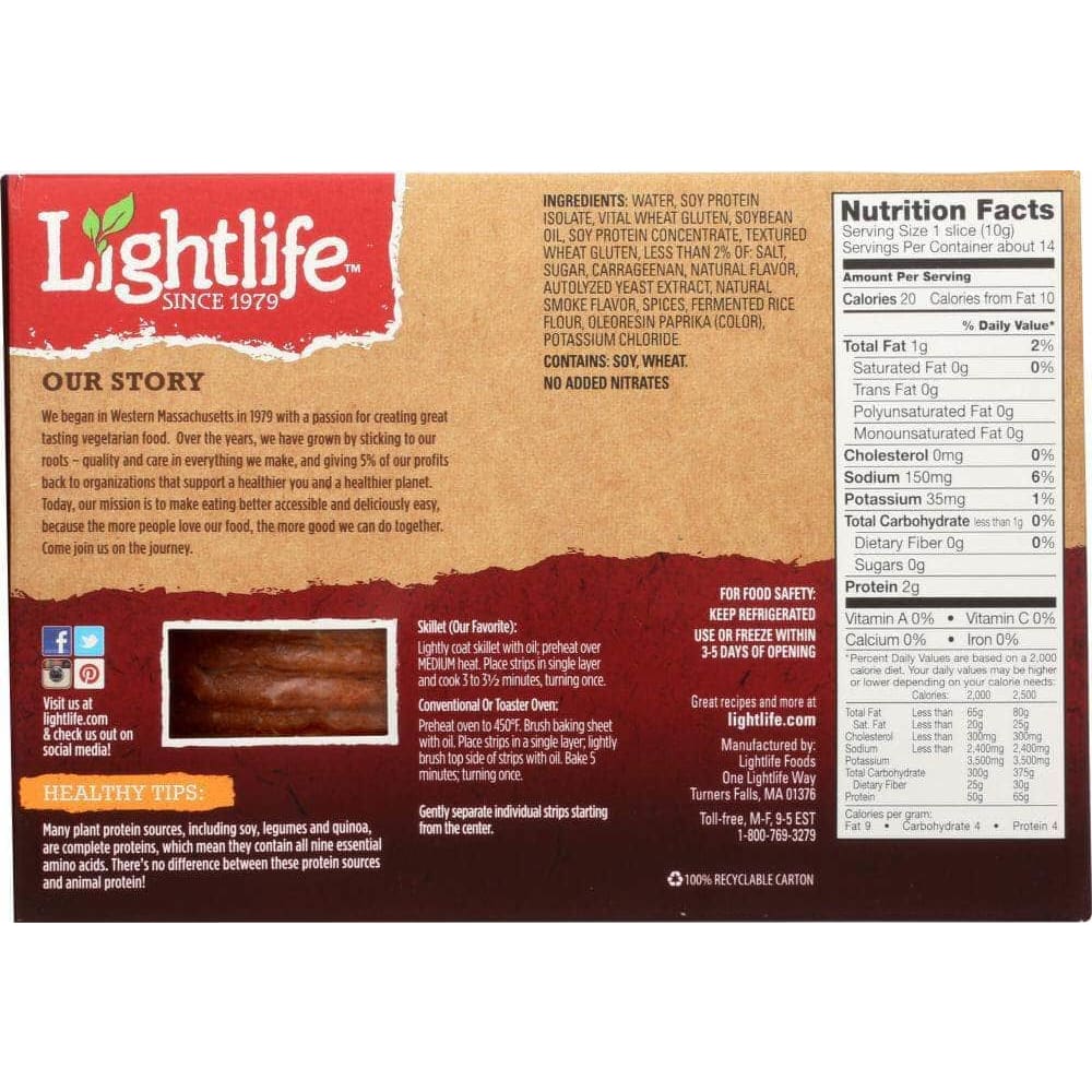 Lightlife Foods Lightlife Smart Bacon Veggie Bacon Strips, 5 oz