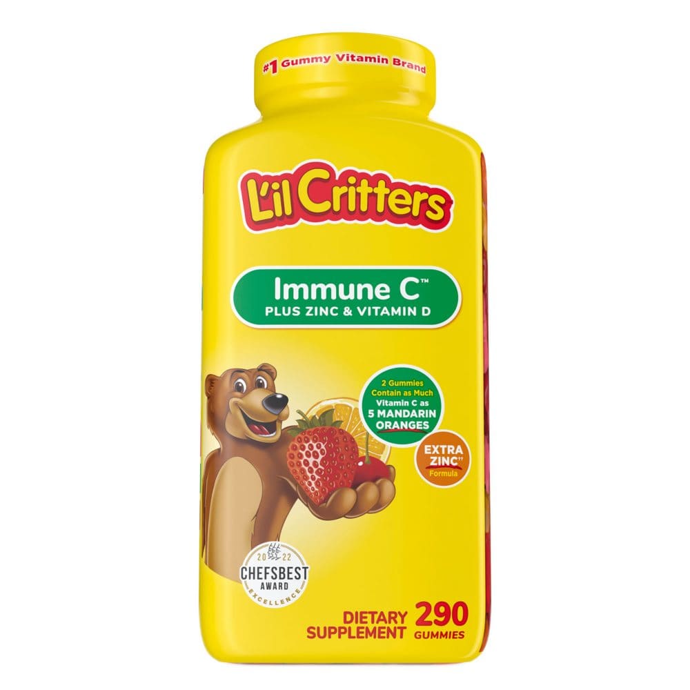 L’il Critters Kids’ Immune C Plus Zinc and Vitamin D Gummy Bears (290 ct.) - Multivitamins - L’il Critters